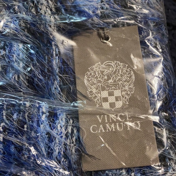 VINCE CAMUTO EYELASH KNIT SWEATER NWT XL BLUE - Picture 6 of 7